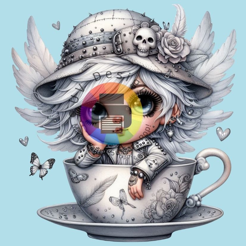 Gothic gnome meisje - Wit nr 2