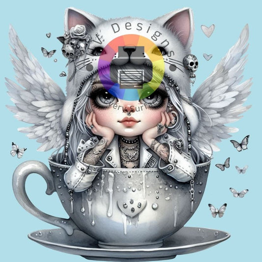 Gothic gnome meisje - Wit nr 3