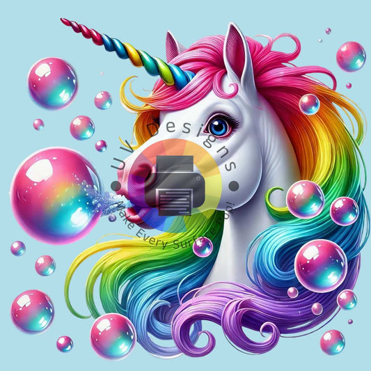 12 cm Regenboog unicorn nr 4