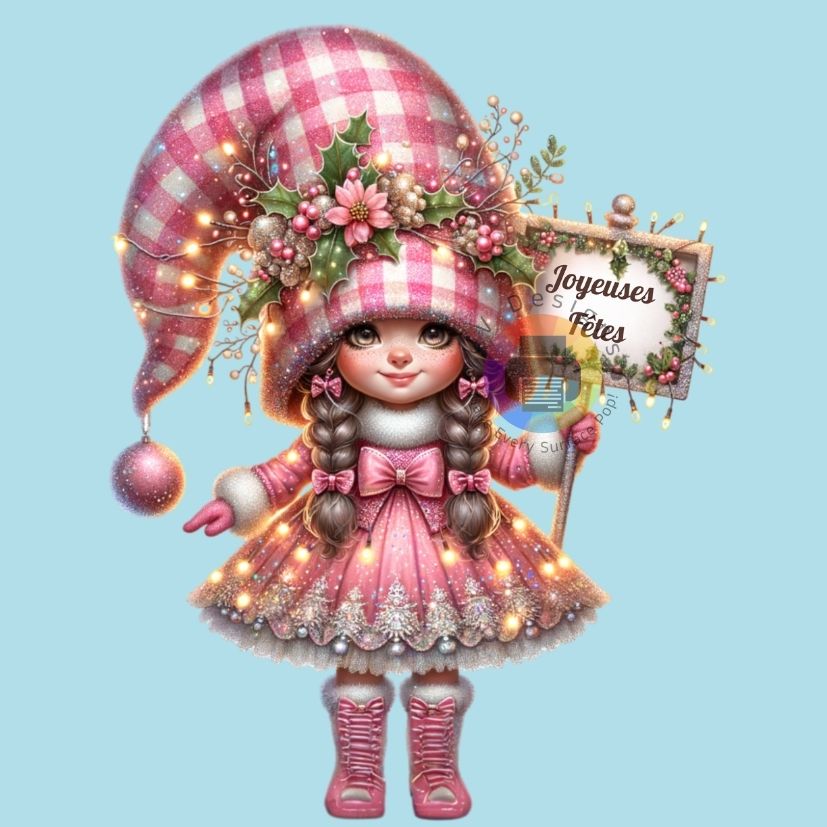 12 cm Seasons greetings ENG + FR