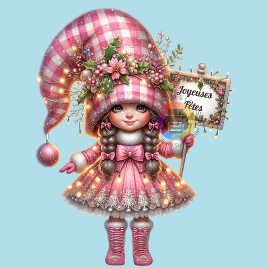 12 cm Seasons greetings ENG + FR
