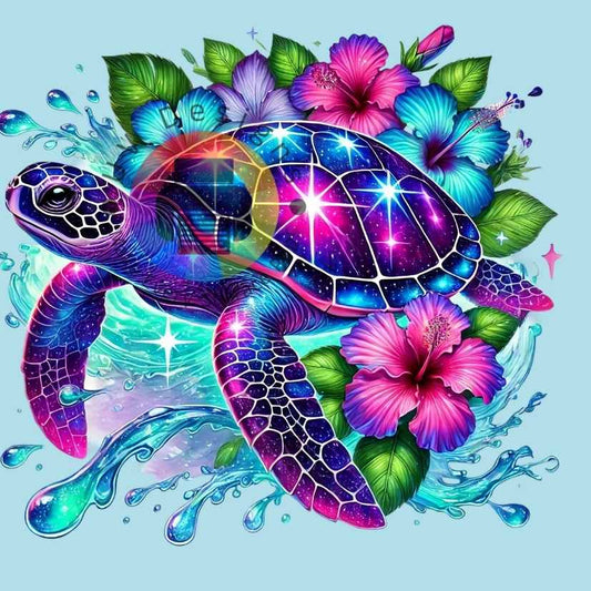 Tortue aux fleurs n° 4