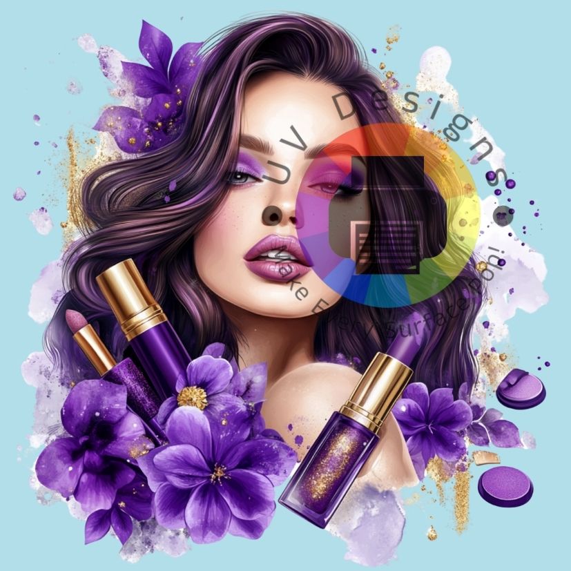 Make up - vrouw - paars nr 3