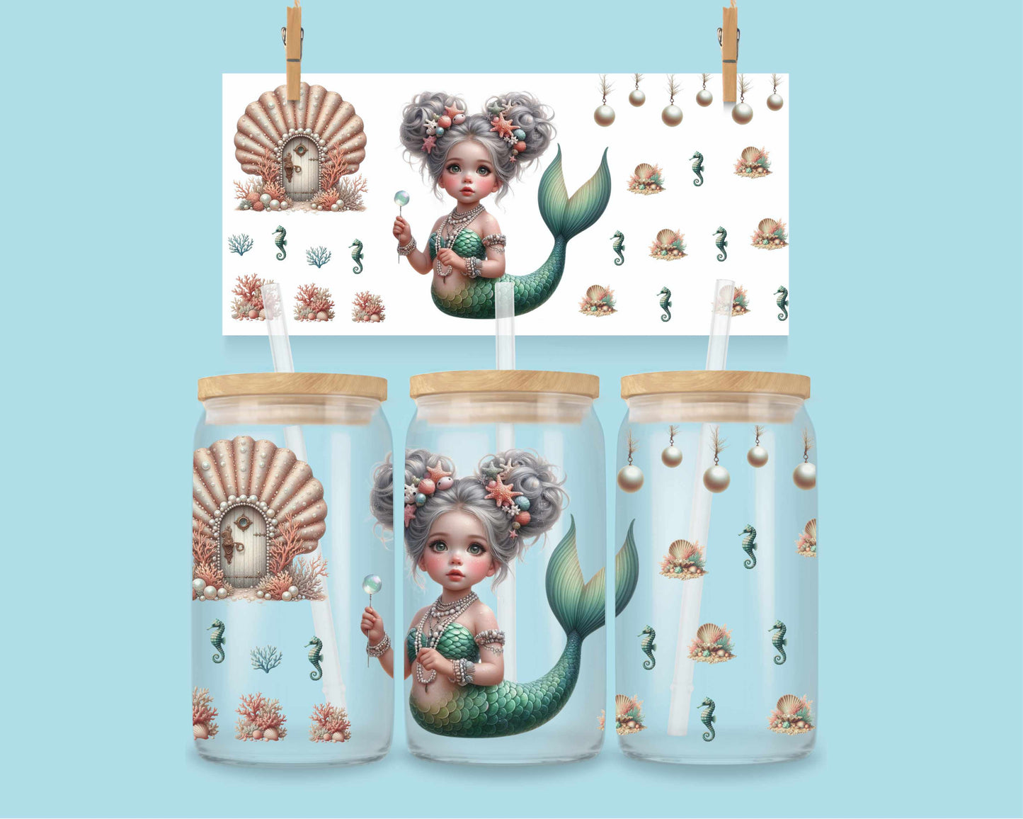 16oz Mermaid Theme #2