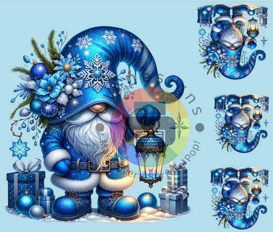 Nain de Noël bleu n° 3, 590 g