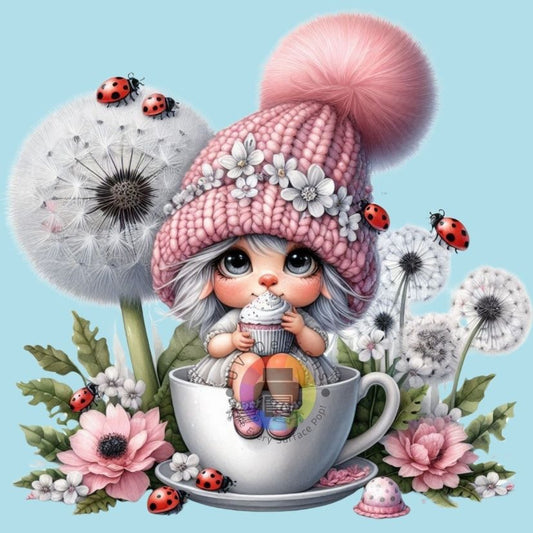 12 cm Cupcake Gnome Girl No. 2