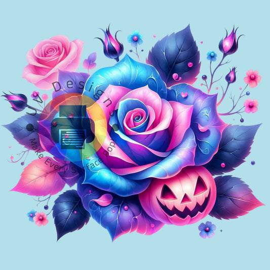 Rose met pompoentjes nr 3