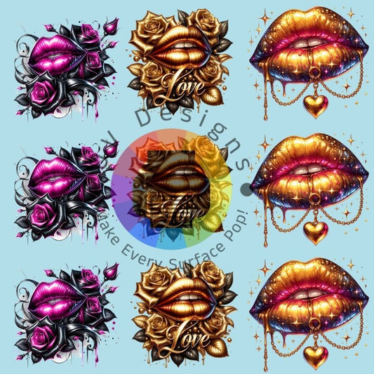 4 cm Valentijn lippen