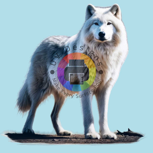12 cm Witte wolf nr 3