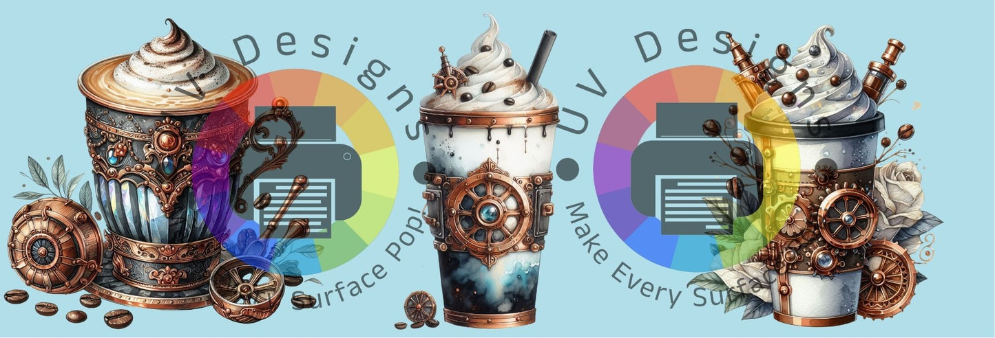 11oz Steampunk tumblers