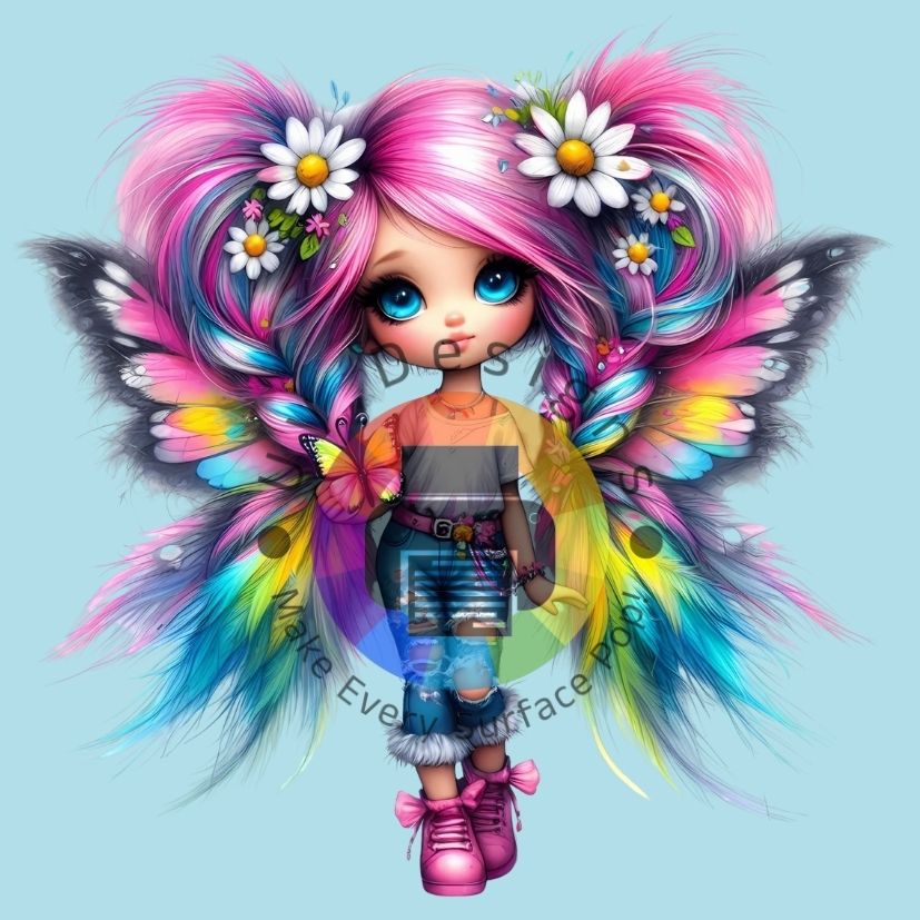 Roze vlinder meisje nr 2