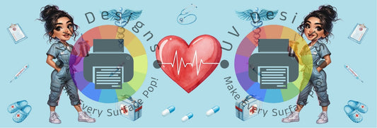 11oz  Chibi verpleegkundige - 6 Verschillende - man en vrouw