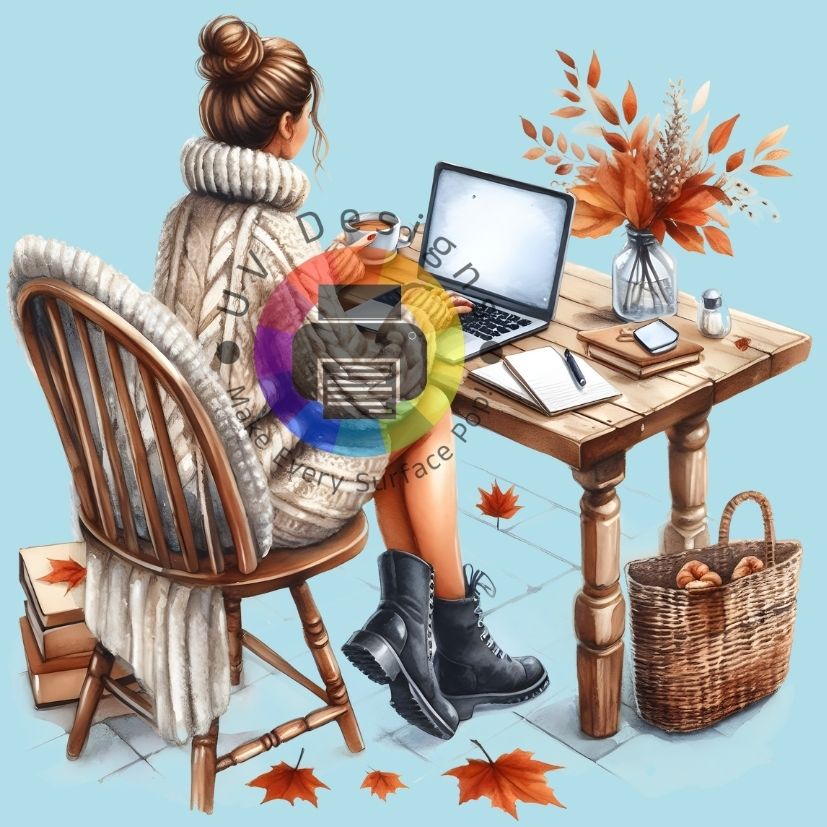 Vrouw met laptop nr 5