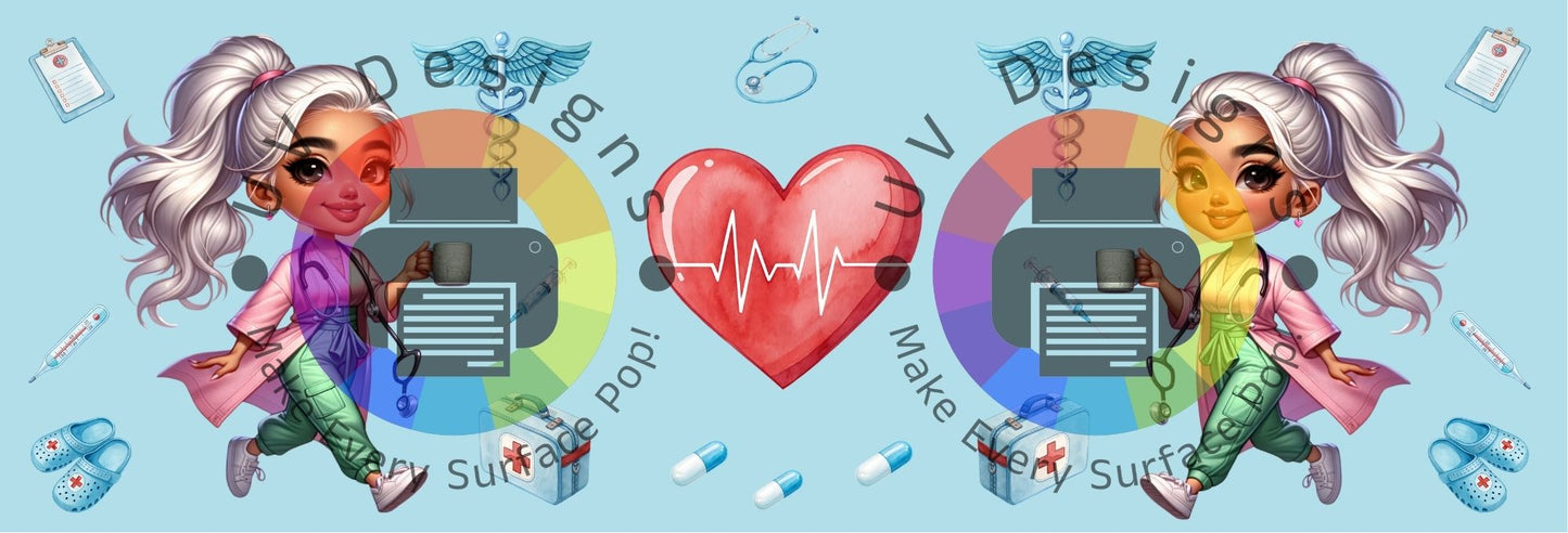 11oz  Chibi verpleegkundige - 6 Verschillende - man en vrouw
