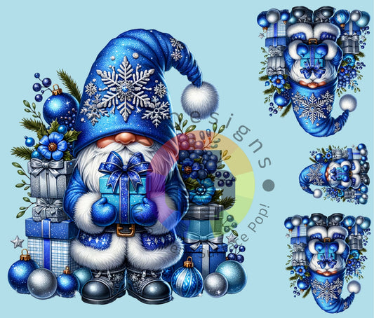 20oz Blue Christmas Gnome No. 4 