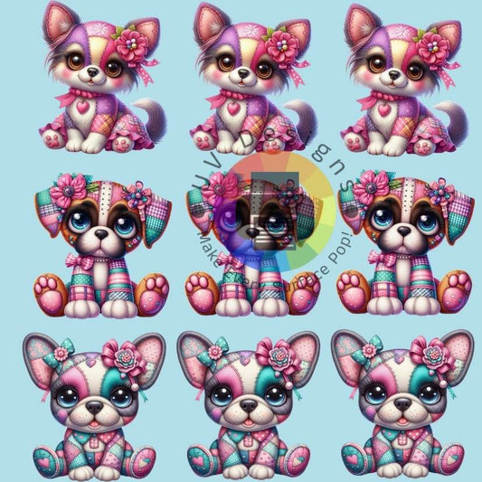 4 cm Patched animals nr 2