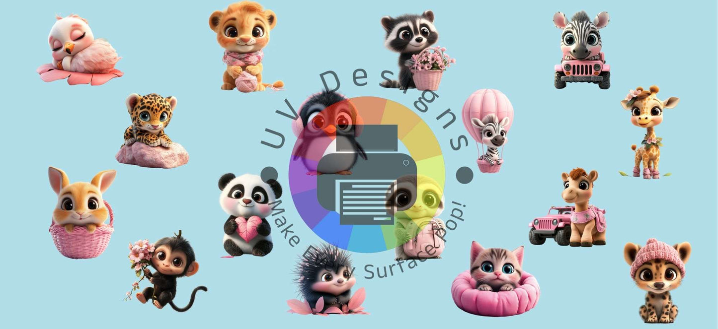 16oz Mini Safari Animals No. 1