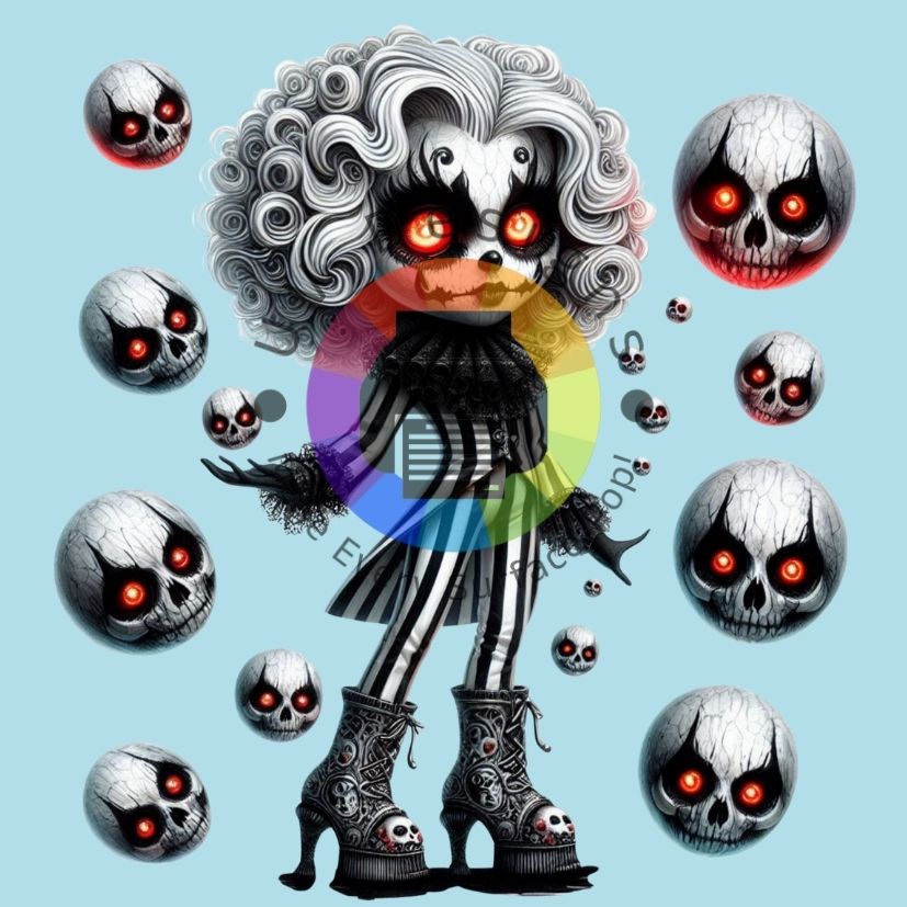 Gothic skull meisje nr 2