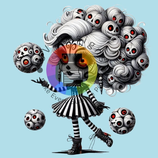 Gothic skull meisje nr 3