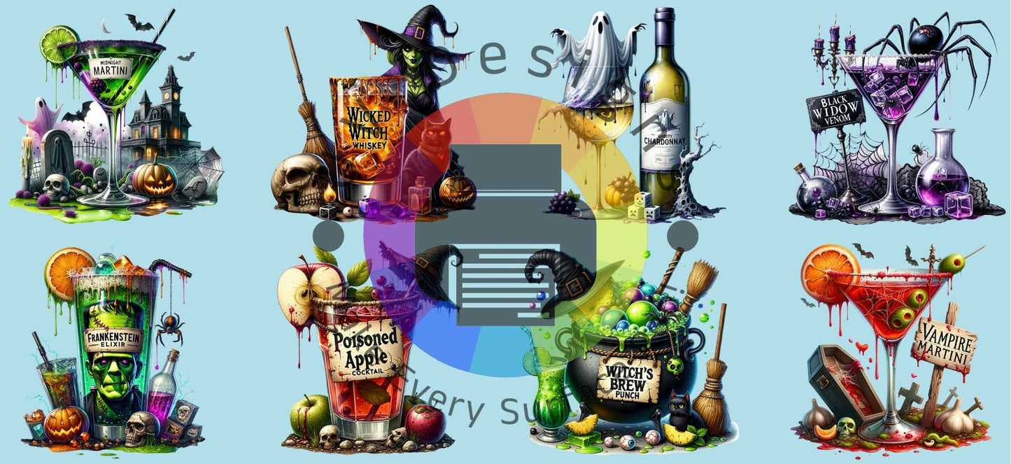 16oz Halloween cocktails