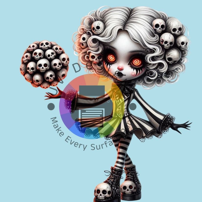 Gothic skull meisje nr 5