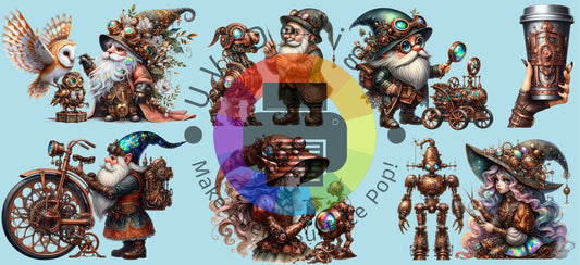 16oz Steampunk gnomes