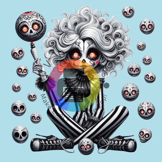 Gothic skull meisje nr 6