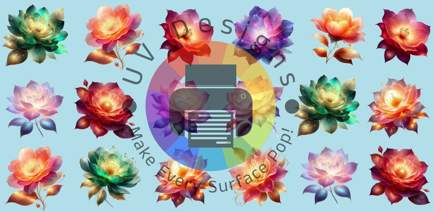 16oz Luminous flowers 4cm