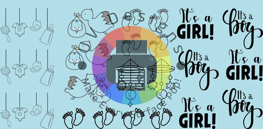 16oz It's a boy - It's a girl