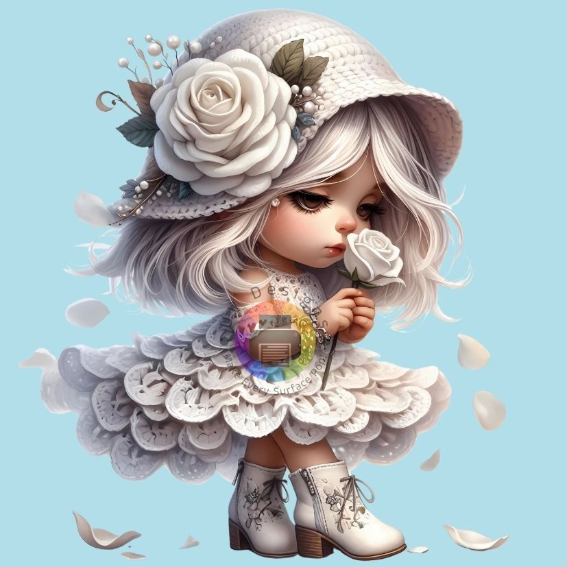 Witte rozen meisje nr 1
