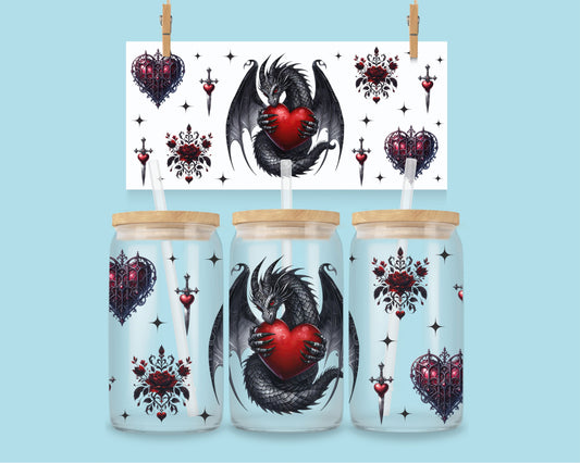 16oz Valentine dragon wrap