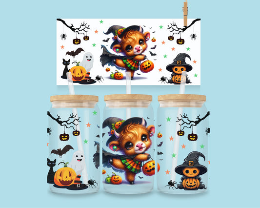 Vache d'Halloween n° 1 de 16 oz