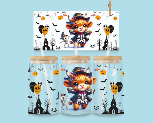 Vache d'Halloween n° 2 de 16 oz