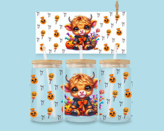 Vache d'Halloween n° 3 de 16 oz
