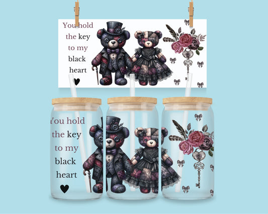 16oz You hold the key to my black heart (ENG &amp; FR) 
