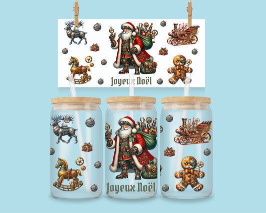 16 oz Steampunk Joyeux Noël
