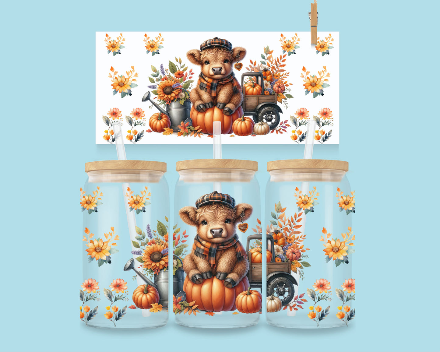16oz Autumn Cow No. 3