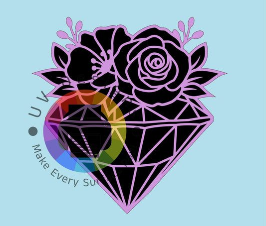 Diamant à la rose