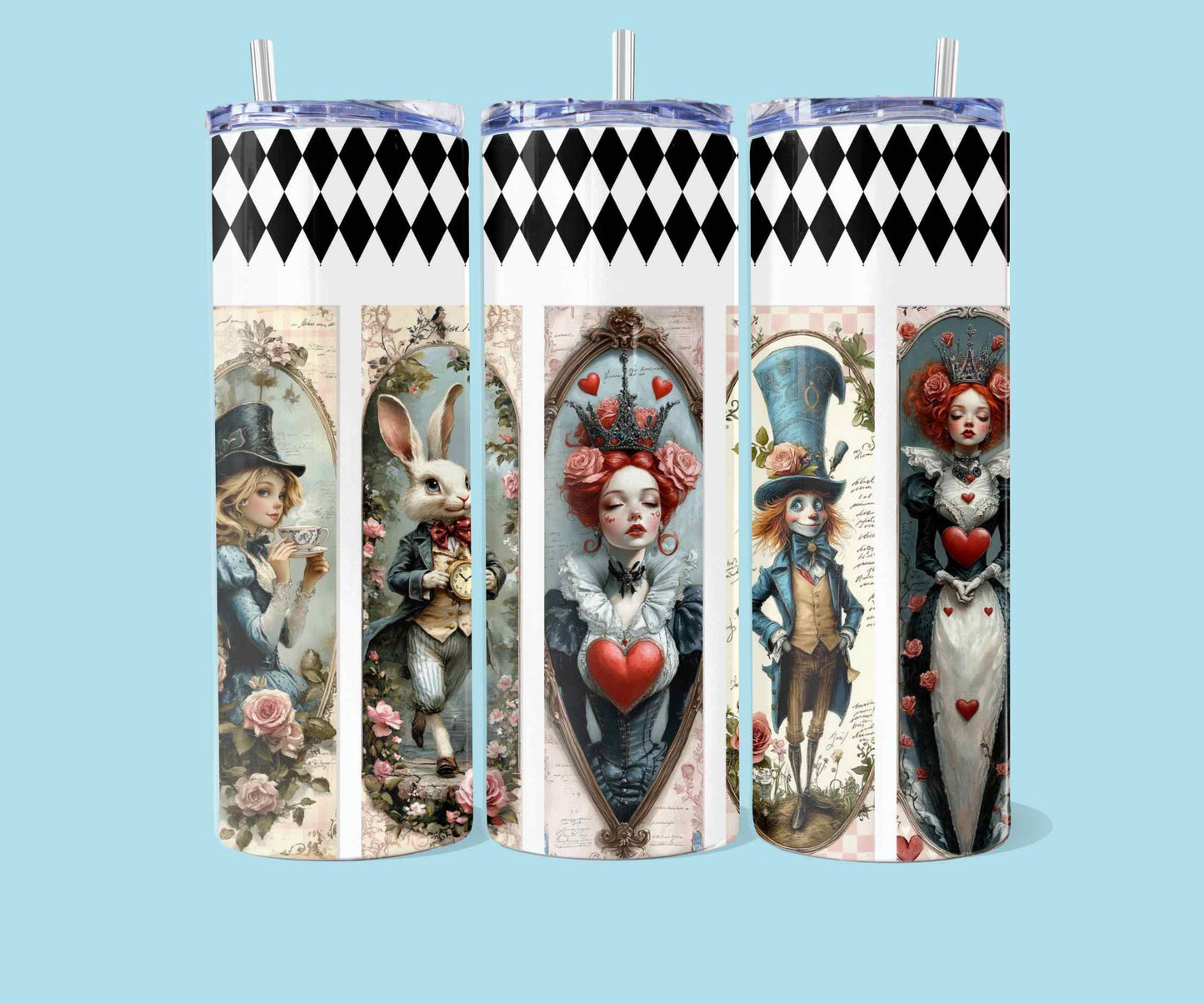 20oz Mixed media - Alice in Wonderland nr 1