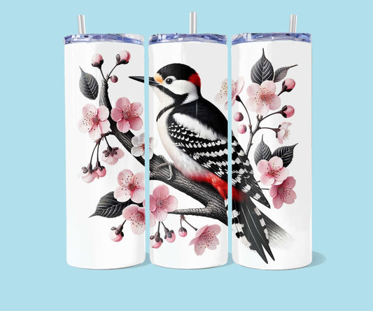 20oz Bird with Cherry Blossom Branch