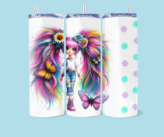 20oz Vlinder meisje