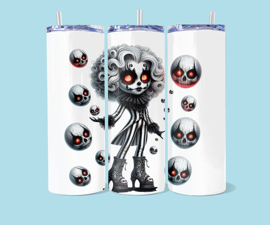 20oz Gothic skull meisje