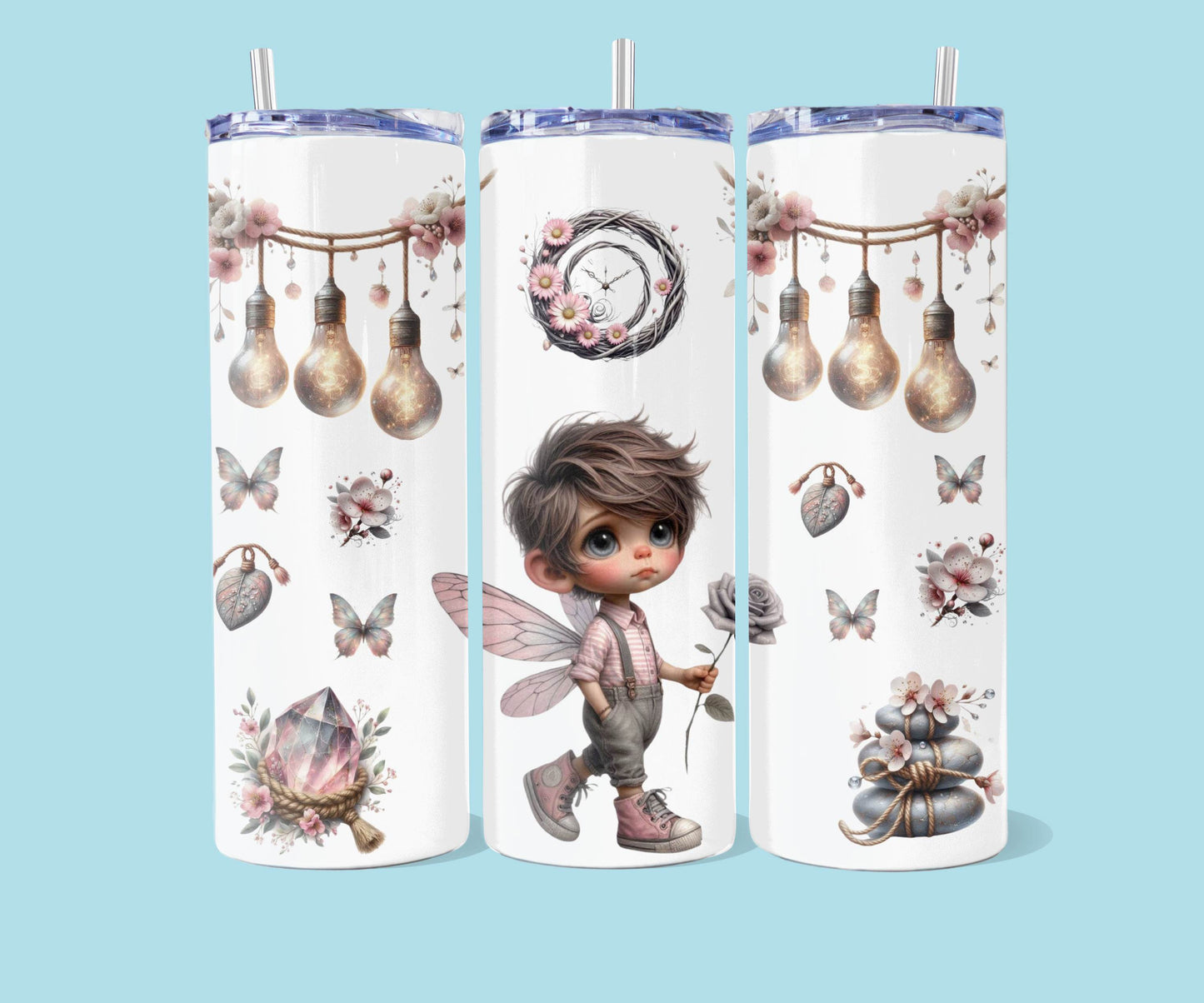 20oz Fairy - Boy with Rose 