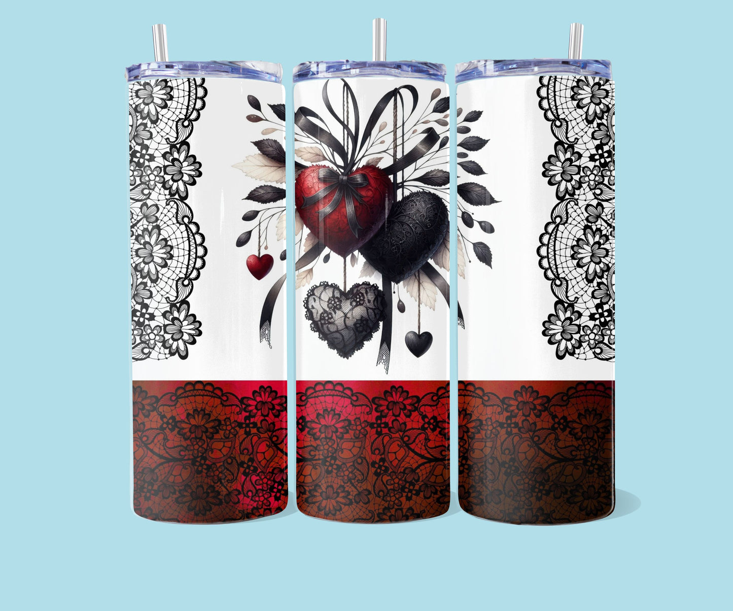 20oz Heart lace mix nr 2