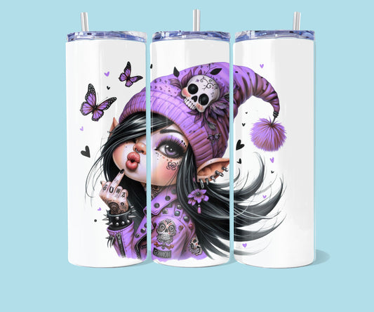 20oz Paars - Fuck you Gnome meisje