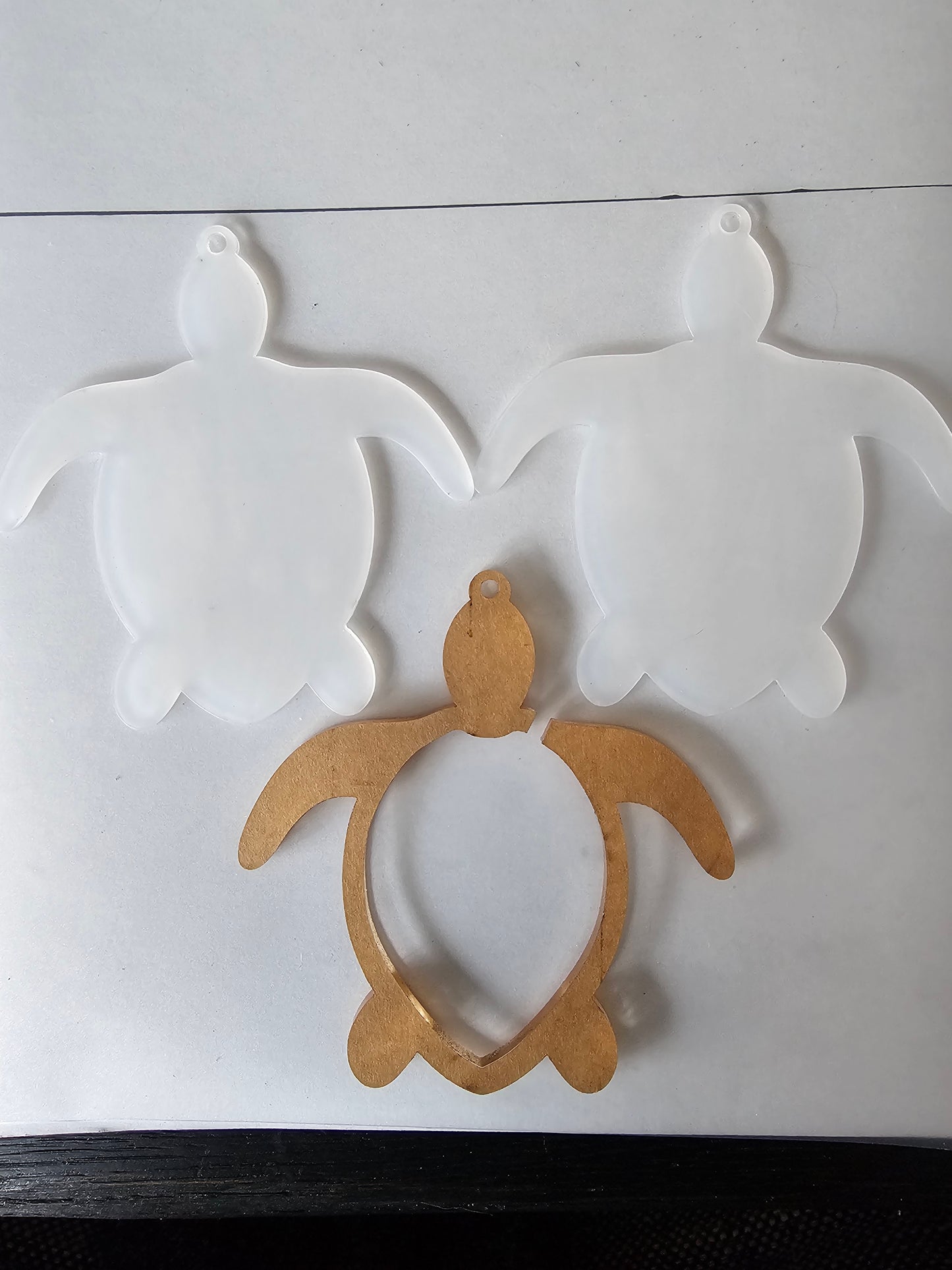 Acryl schildpad snowglobe ornament (Blank)