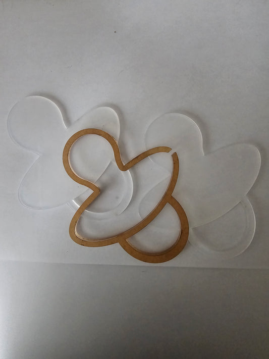 Acryl Baby speen Snowglobe – DIY Decoratie / Ornament (Blank)